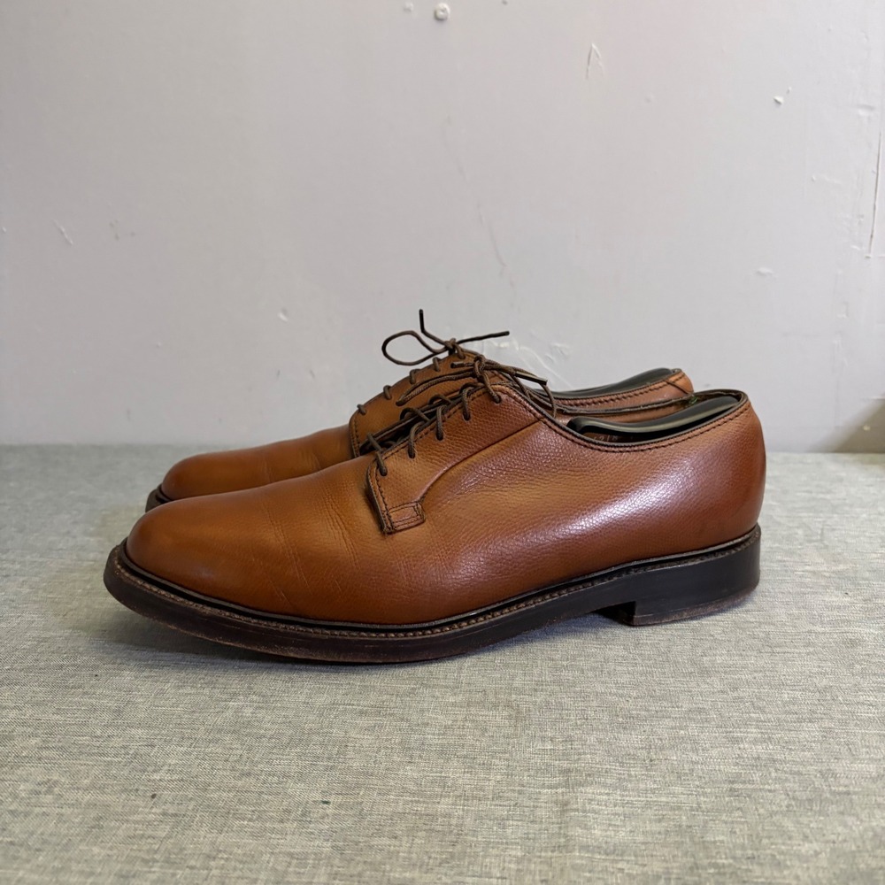 Florsheim Imperial Derby Men 10D Brwn 93603 Pebble Grain Leather V-Cleat Vintage